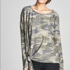 NWOT! Cotton Bleu by Nu Label Camo Top